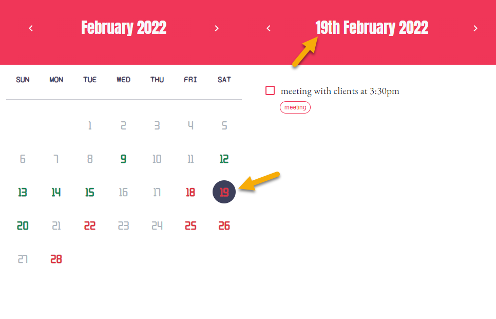 calendar